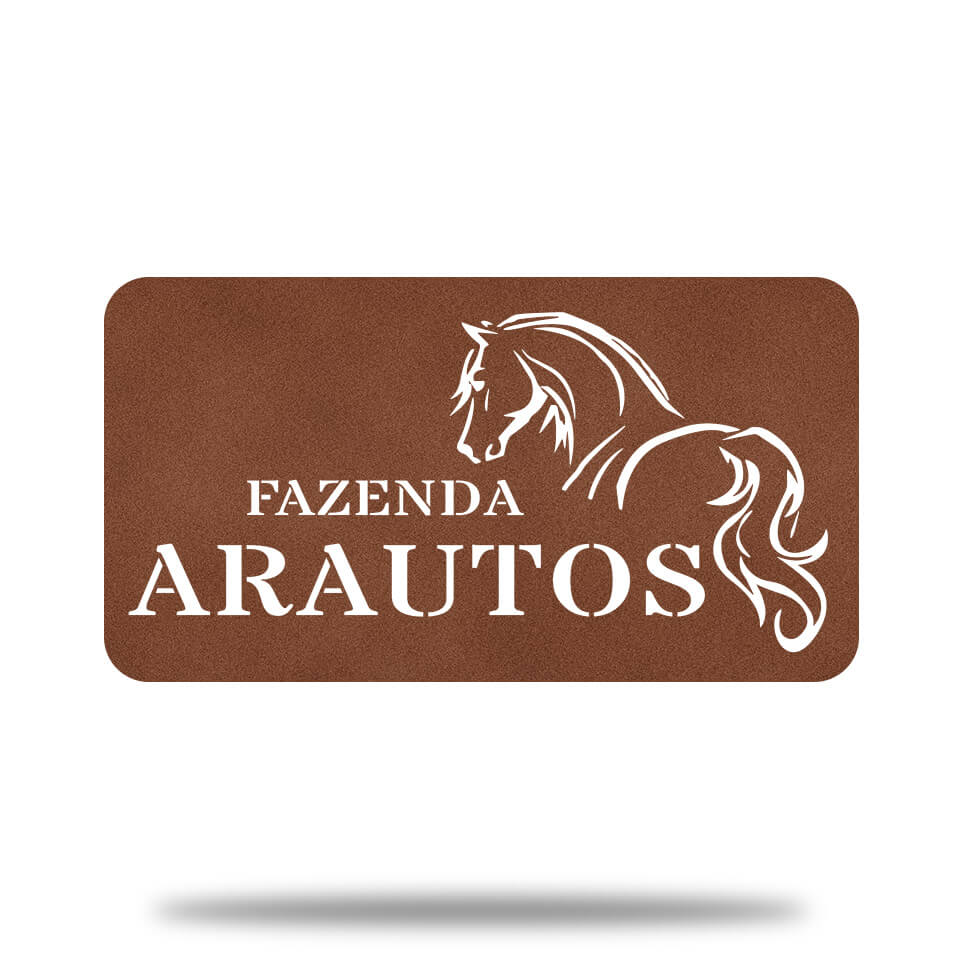 Placa Cavalo Refinado