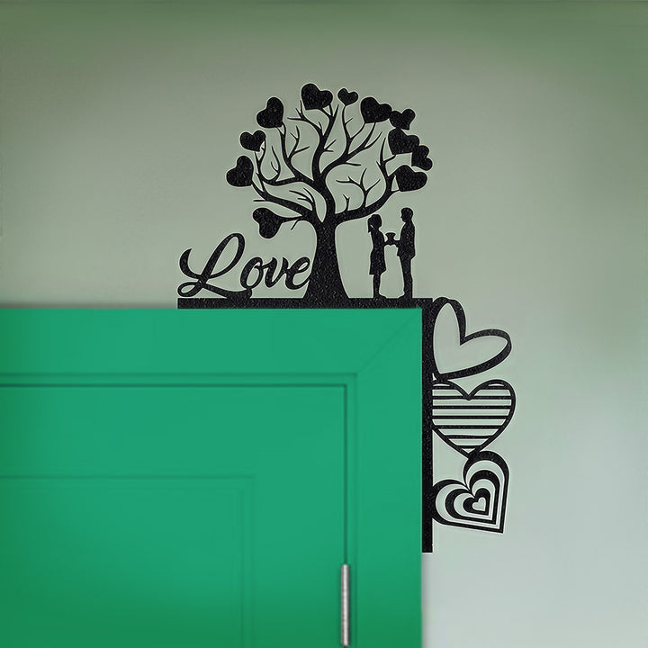 Canto de Porta Romântico em metal, personalizada sob medida