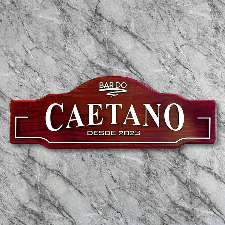Placa Bar Personalizada