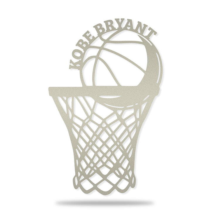 Placa Cesta de Basquete em metal — apresentação do produto finalizado