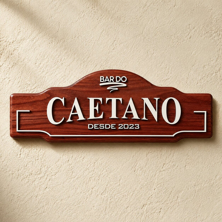 Placa Bar Personalizada