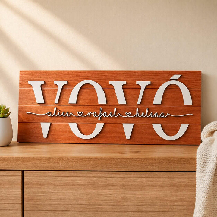Placa da Vovó Personalizada