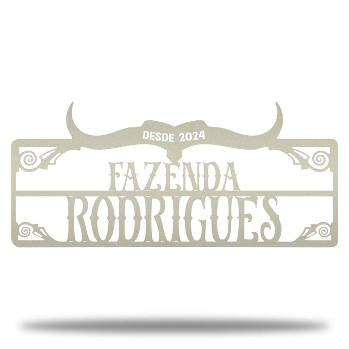 Placa de Entrada Fazenda