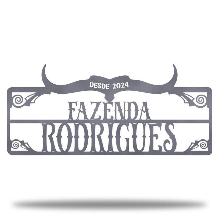 Placa de Entrada Fazenda