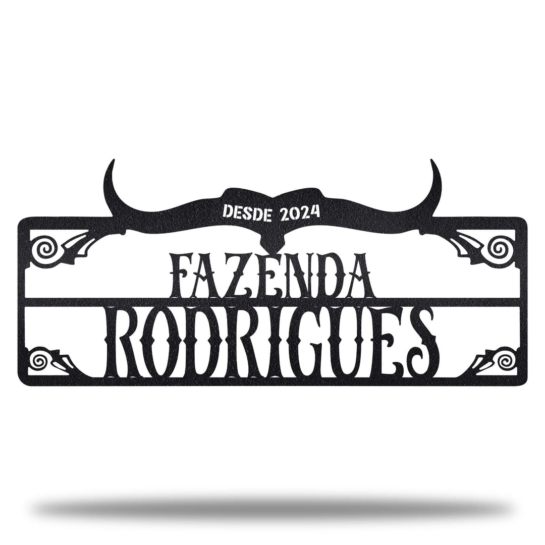 Placa de Entrada Fazenda