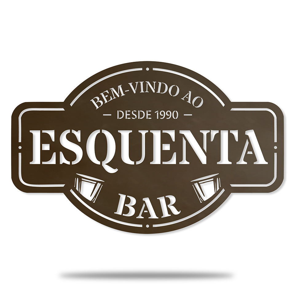 Placa de Boteco em Metal