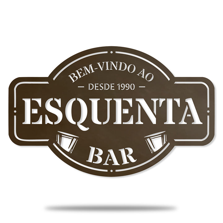 Placa de Boteco em Metal