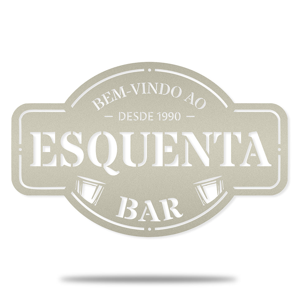 Placa de Boteco em Metal