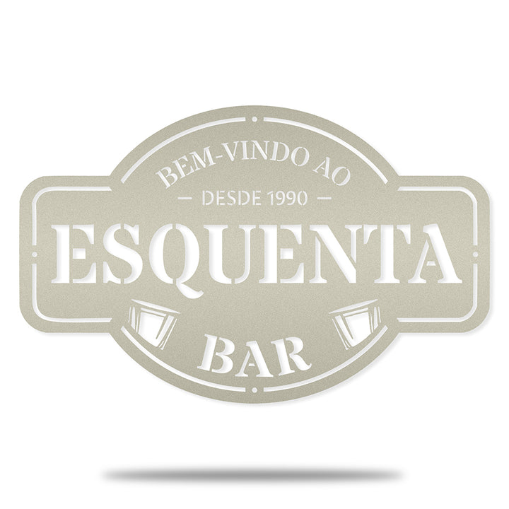 Placa de Boteco em Metal