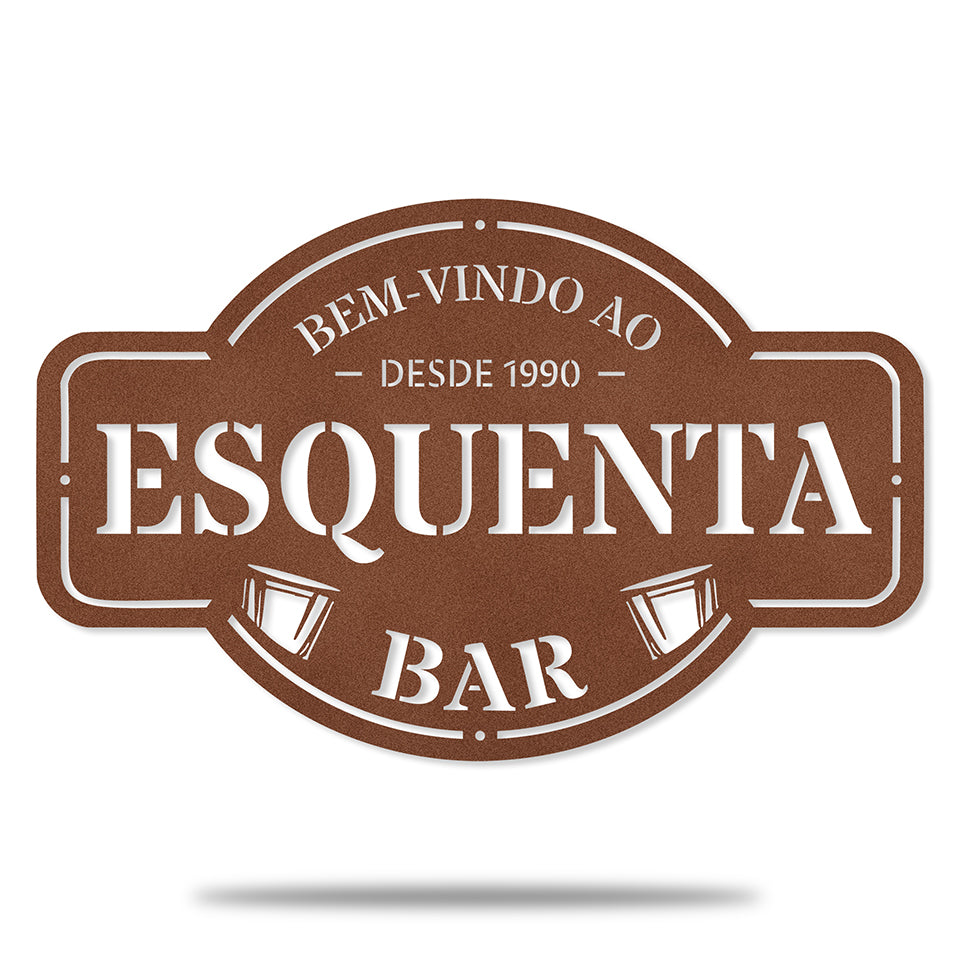 Placa de Boteco em Metal