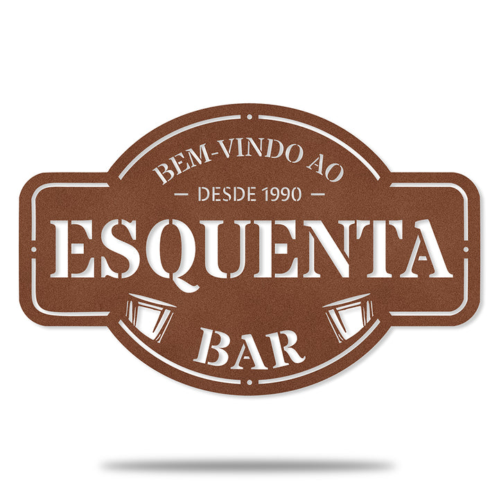 Placa de Boteco em Metal