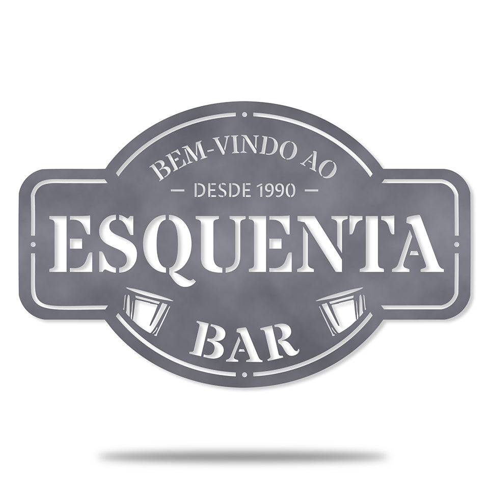 Placa de Boteco em Metal