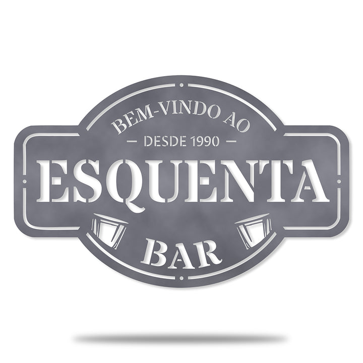Placa de Boteco em Metal