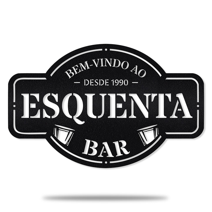 Placa de Boteco em Metal