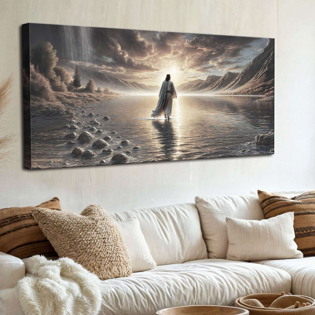 Quadro Jesus Andando Sobre as Águas