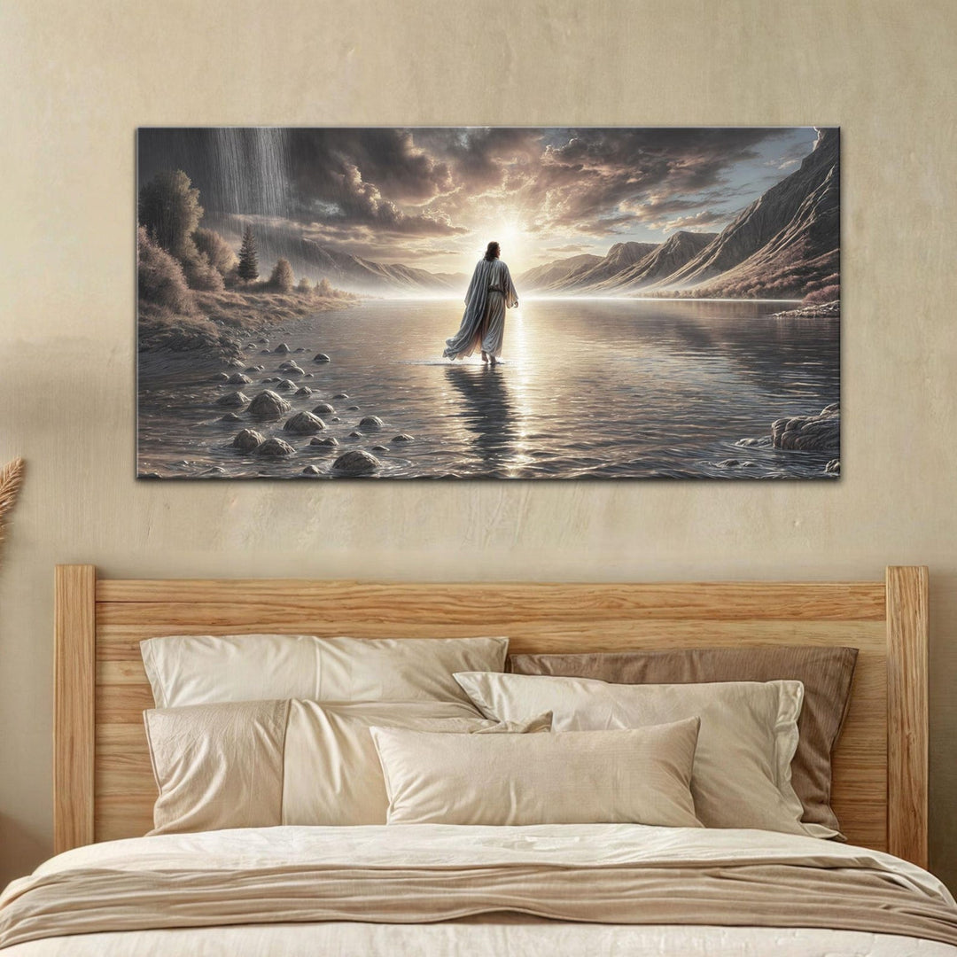 Quadro Jesus Andando Sobre as Águas