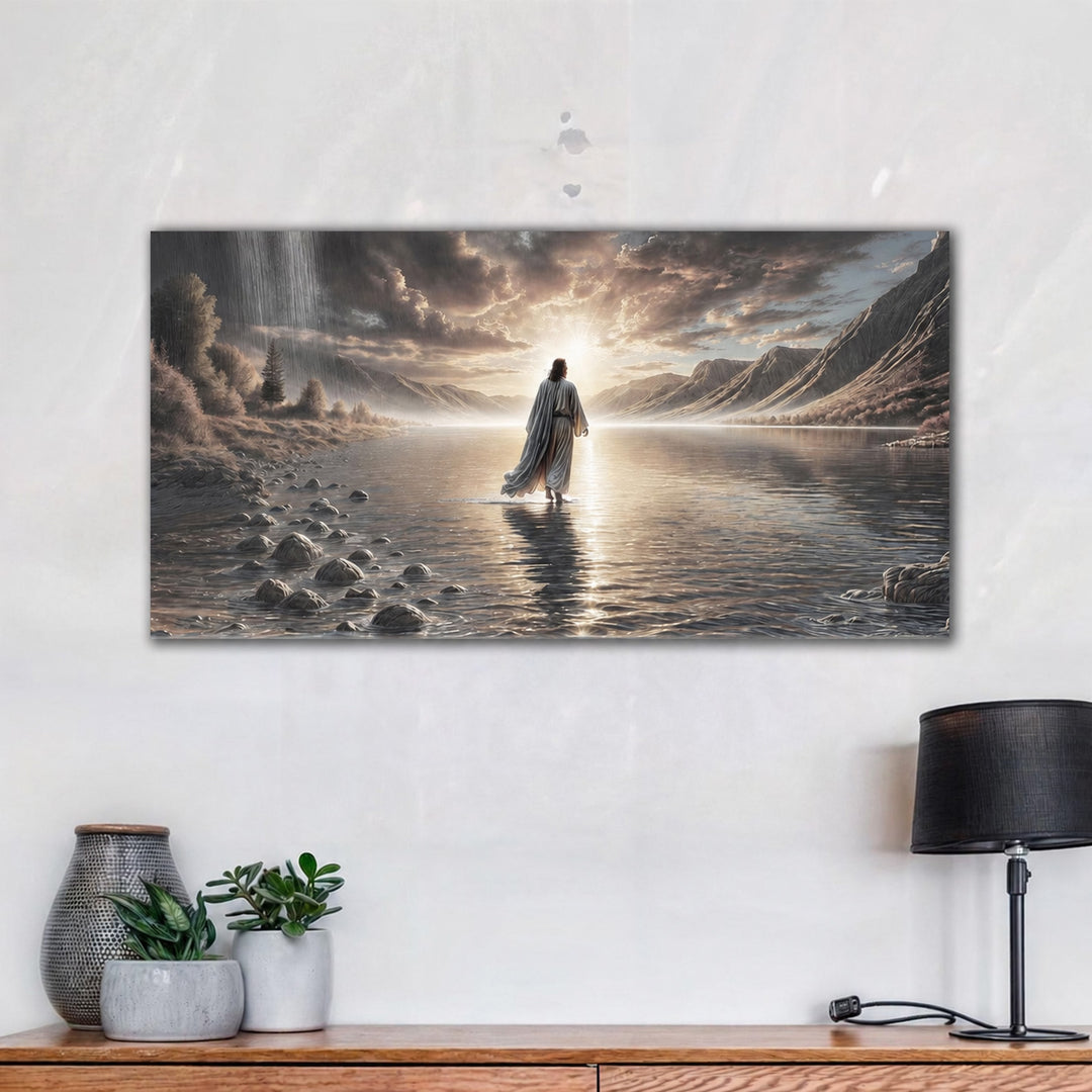Quadro Jesus Andando Sobre as Águas