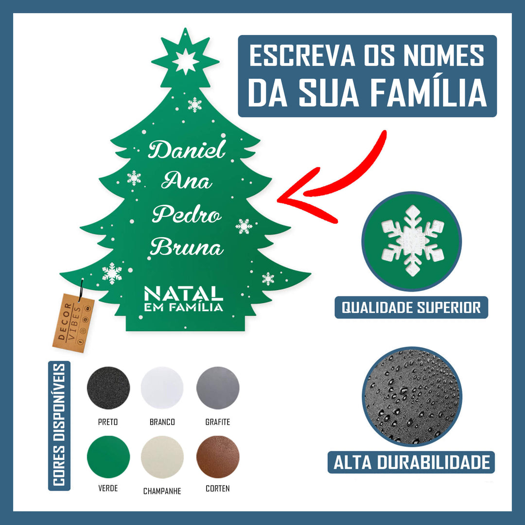 Árvore de Natal Personalizada (Metal)