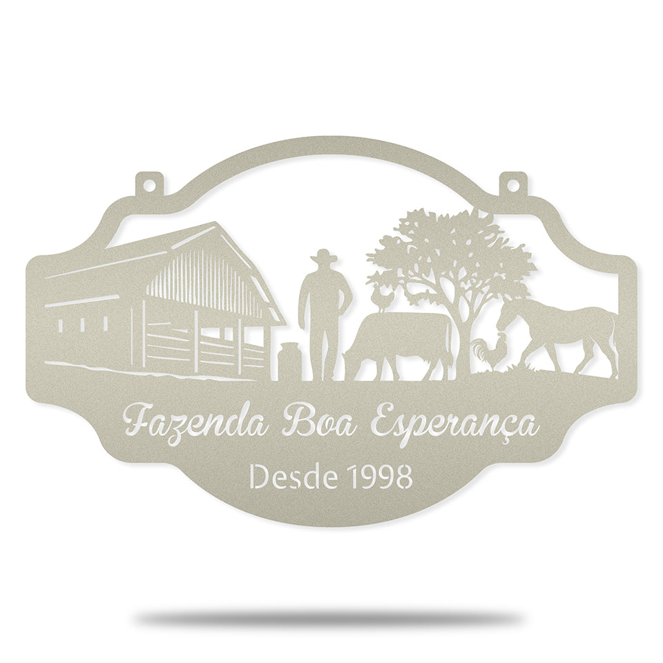 Placa Fazenda Boa Esperança