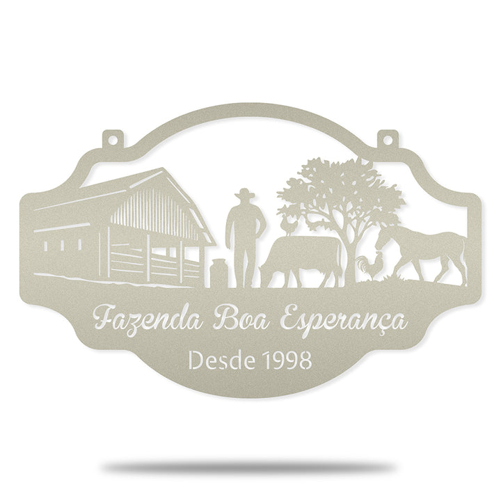 Placa Fazenda Boa Esperança