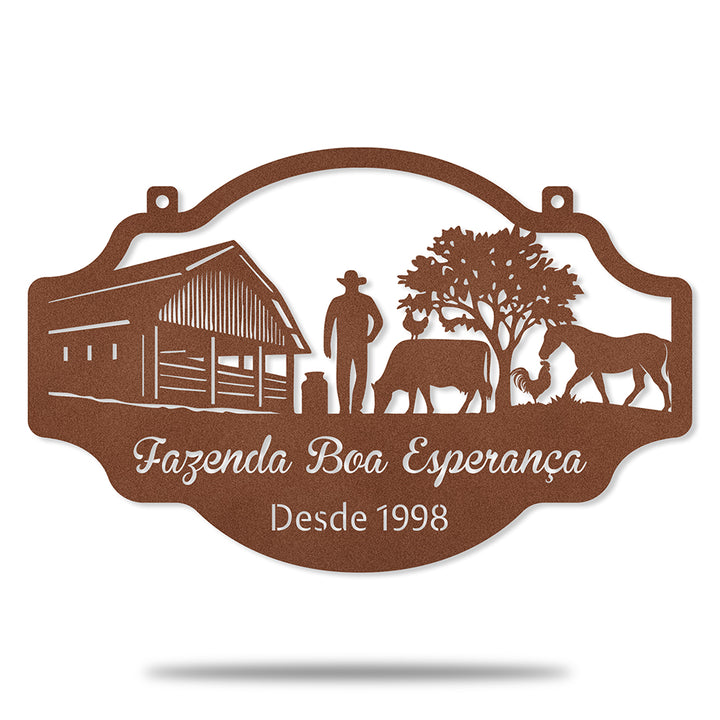 Placa Fazenda Boa Esperança