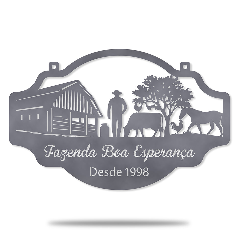 Placa Fazenda Boa Esperança