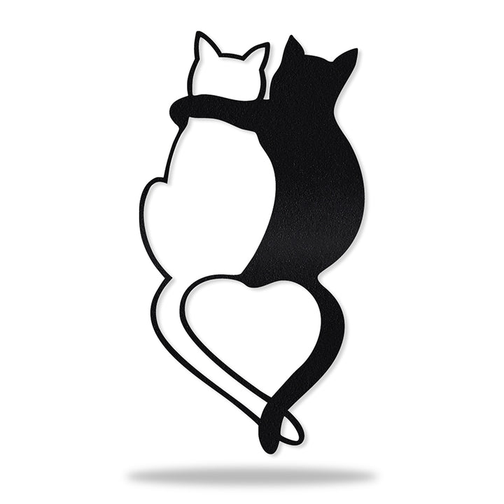 Gatos Abraçando em metal, personalizada sob medida