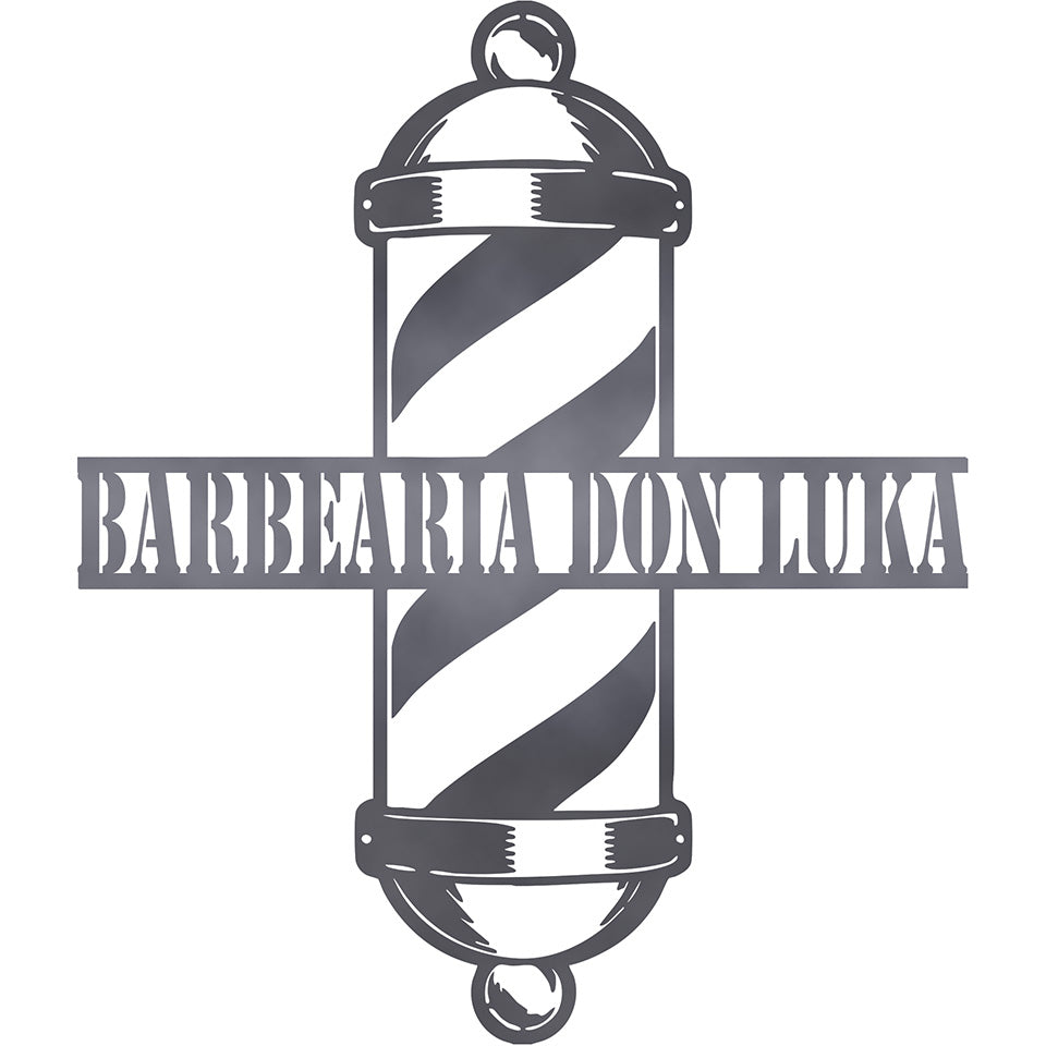 Placa Barbearia