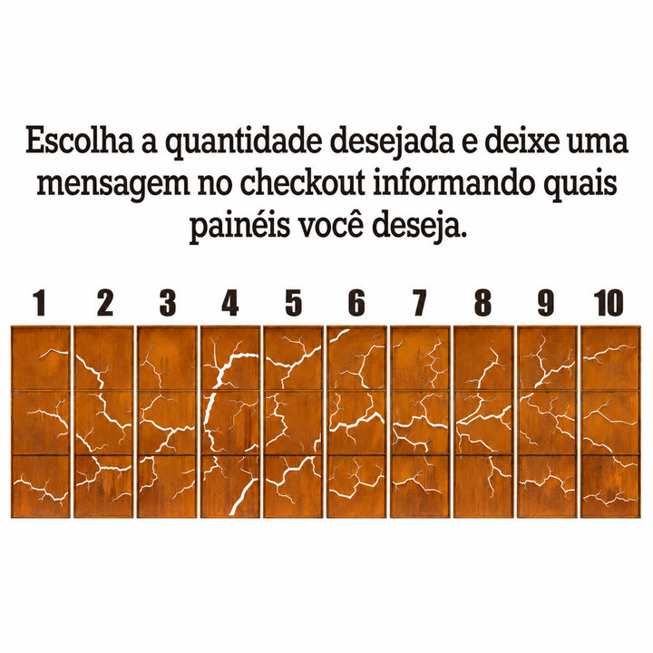 Painel de Privacidade Metálico – Ruptura