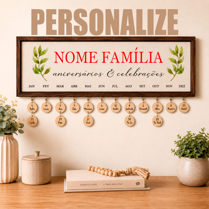 Calendário da Família™ - Personalizado