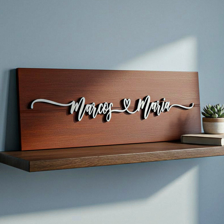 Placa Casal Personalizada