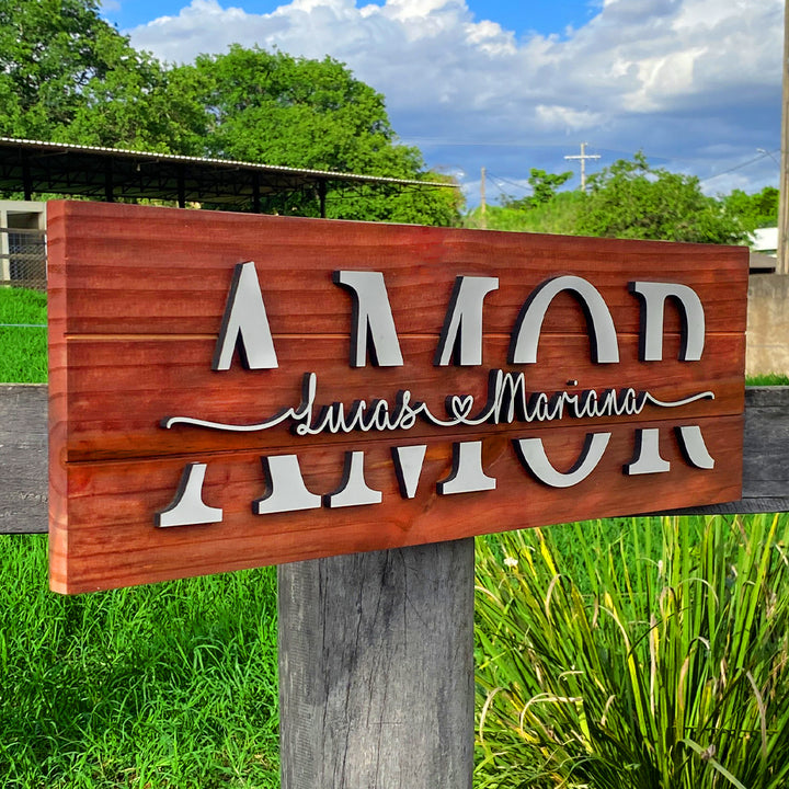 Placa Amor Personalizada