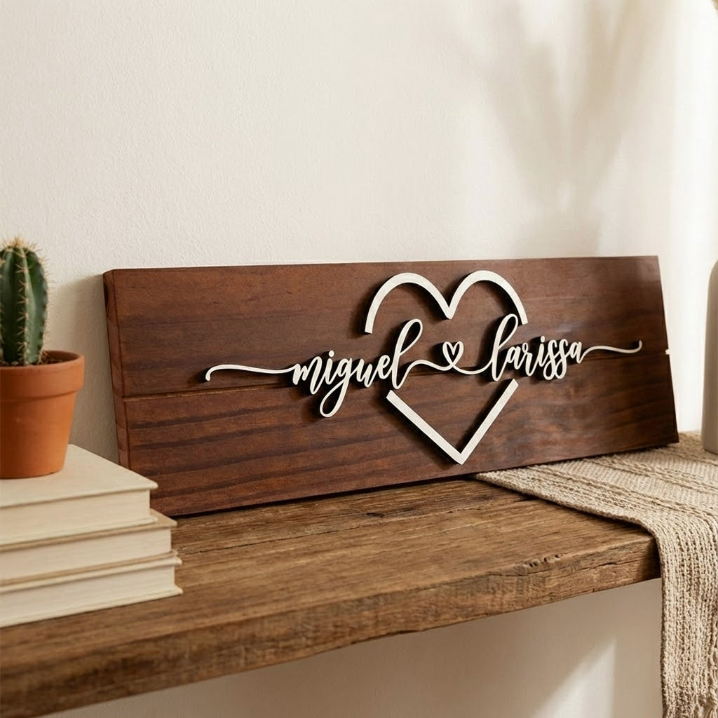 Placa Casal Apaixonado