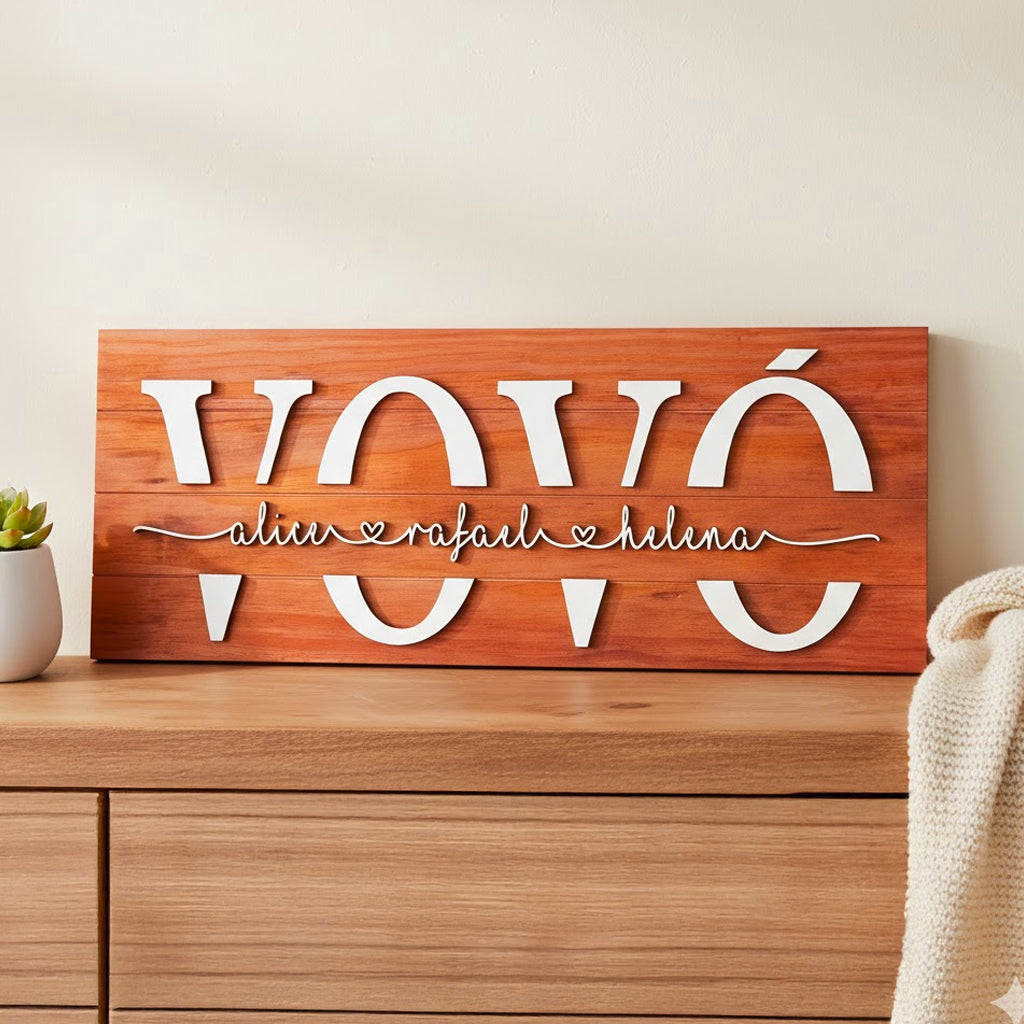 Placa da Vovó Personalizada