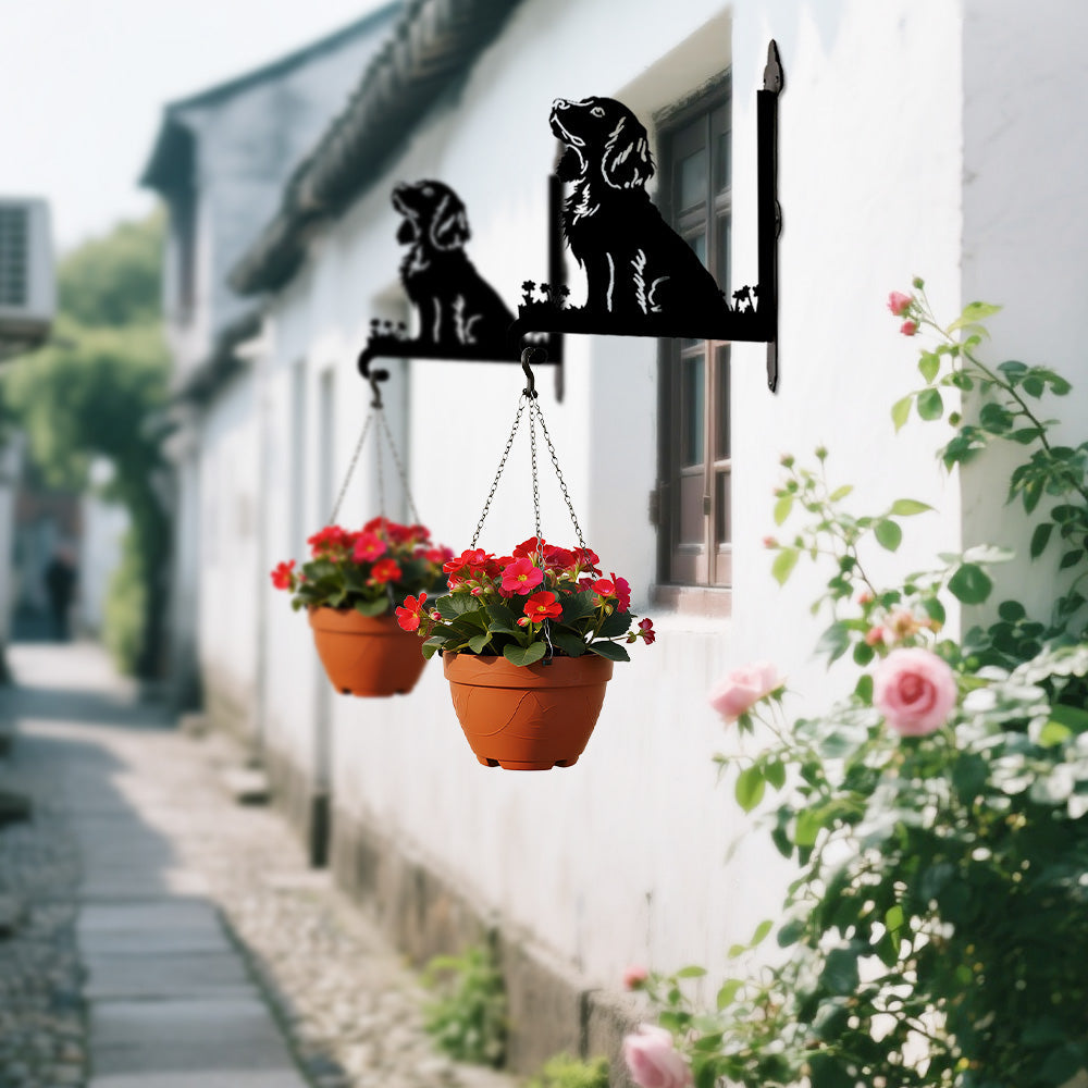 Cocker Spaniel - Suporte de Planta em Metal