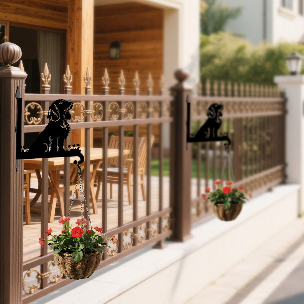 Cocker Spaniel - Suporte de Planta em Metal