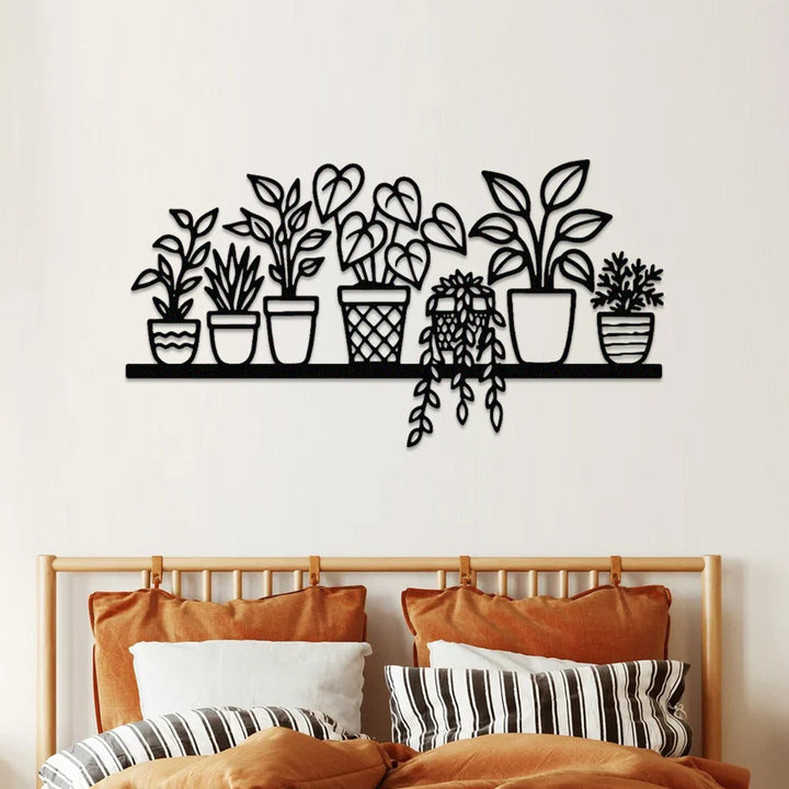 Prateleira de Plantas I em metal — ângulo lateral da peça