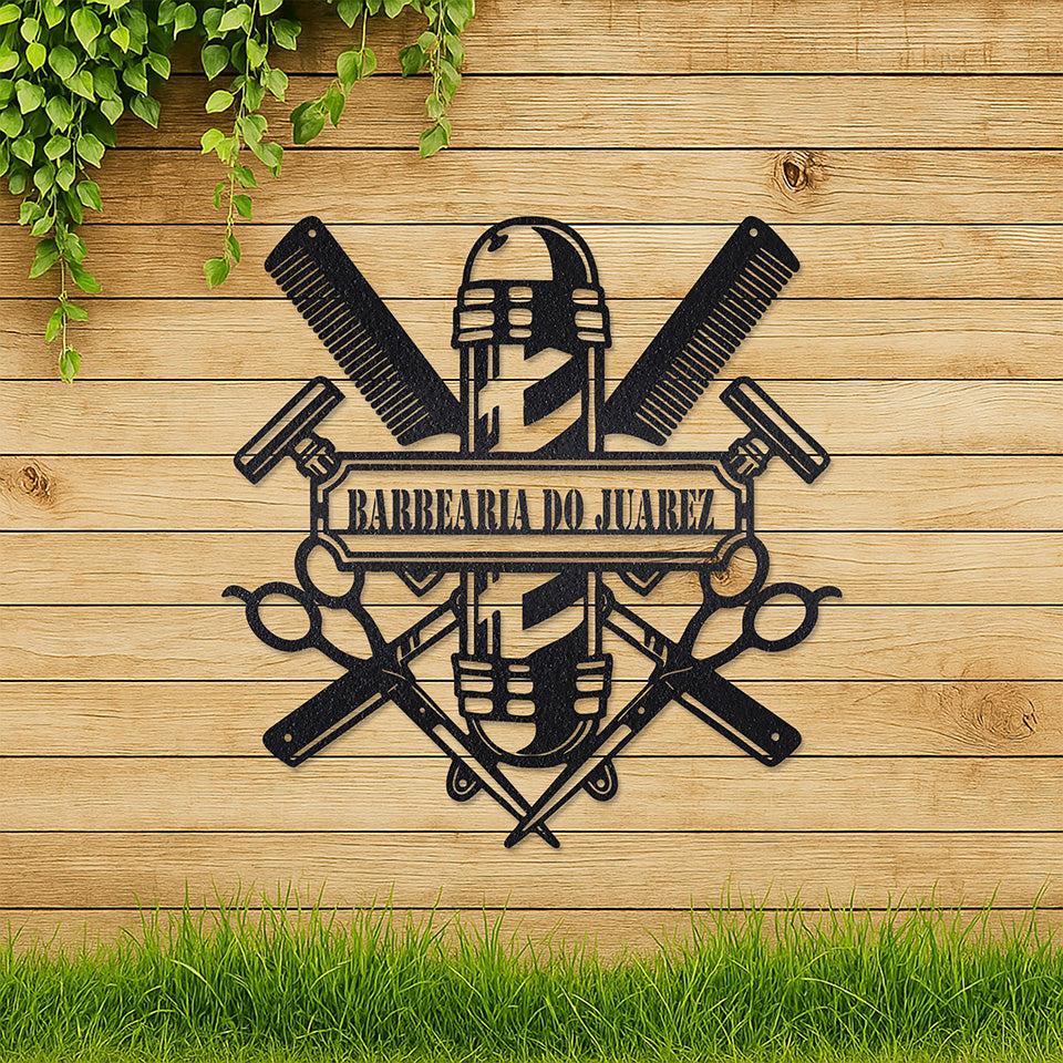 Placa Vintage Barbearia