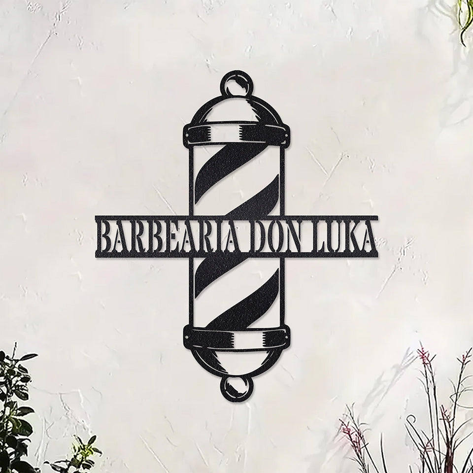 Placa Barbearia