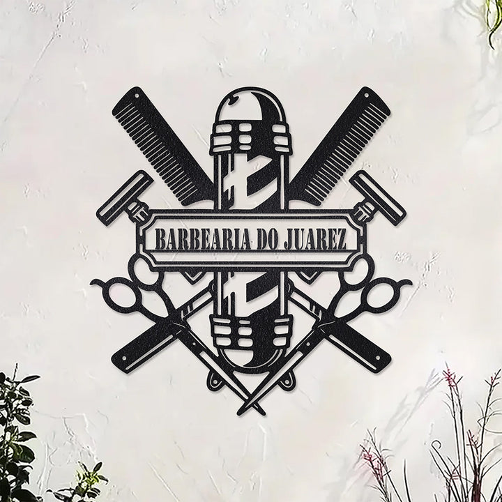Placa Vintage Barbearia