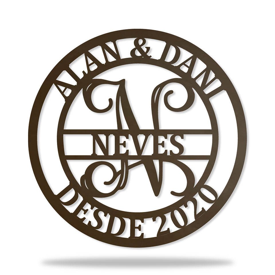 Monograma Casal Estiloso