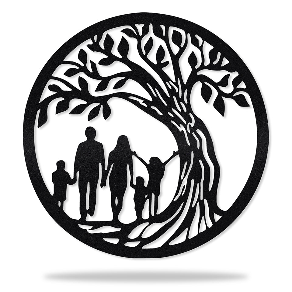 Monograma Família e Árvore em metal, personalizado sob medida