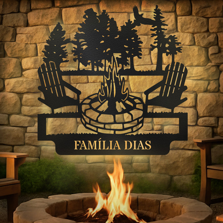 Placa Noites no Campo