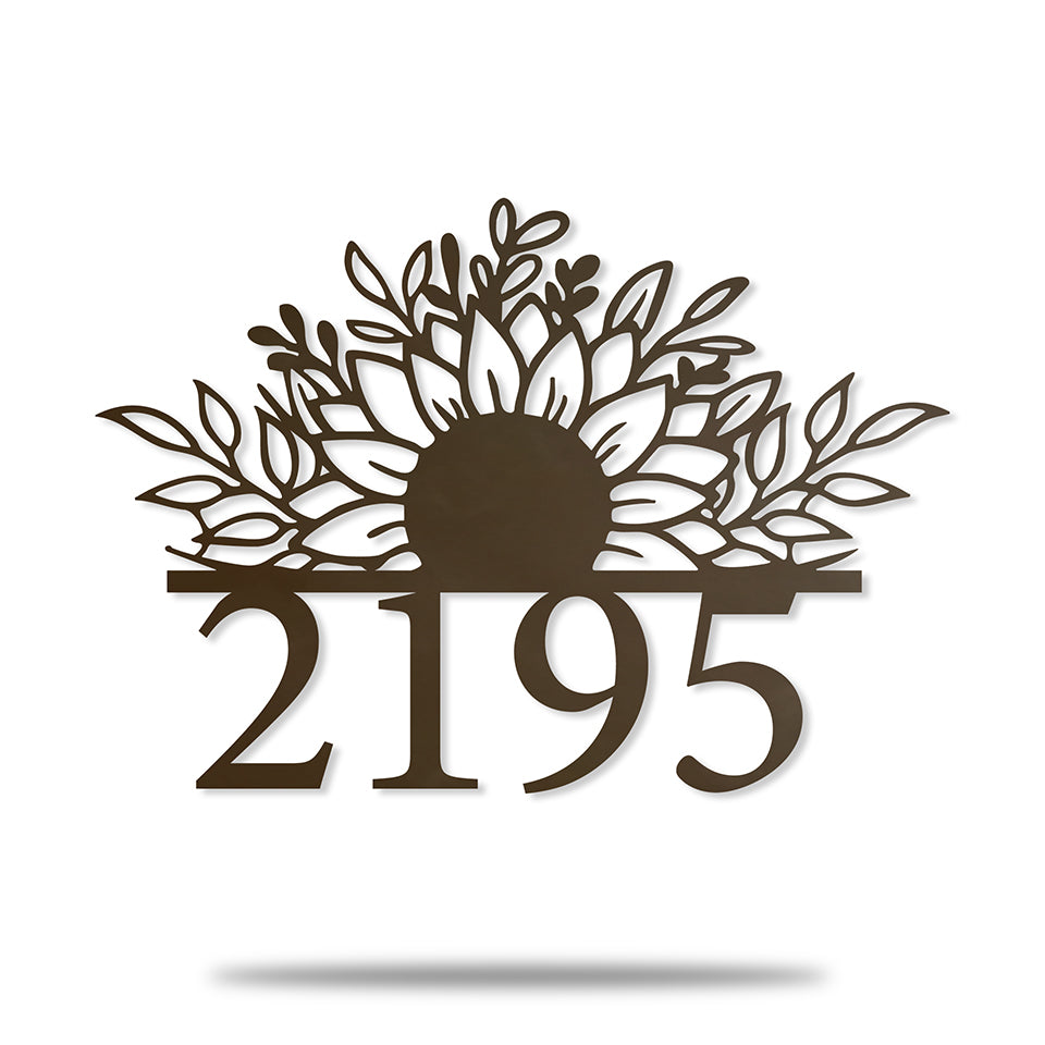 Número Residencial Florido