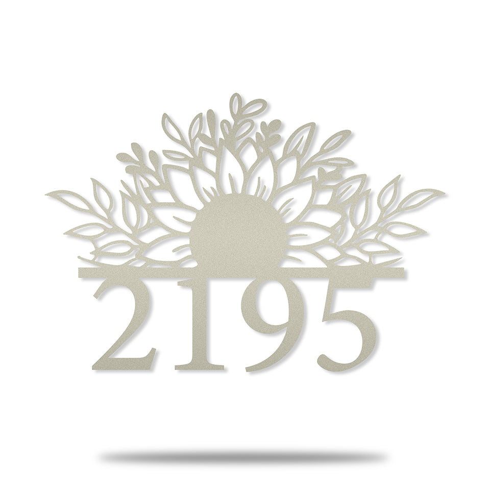 Número Residencial Florido