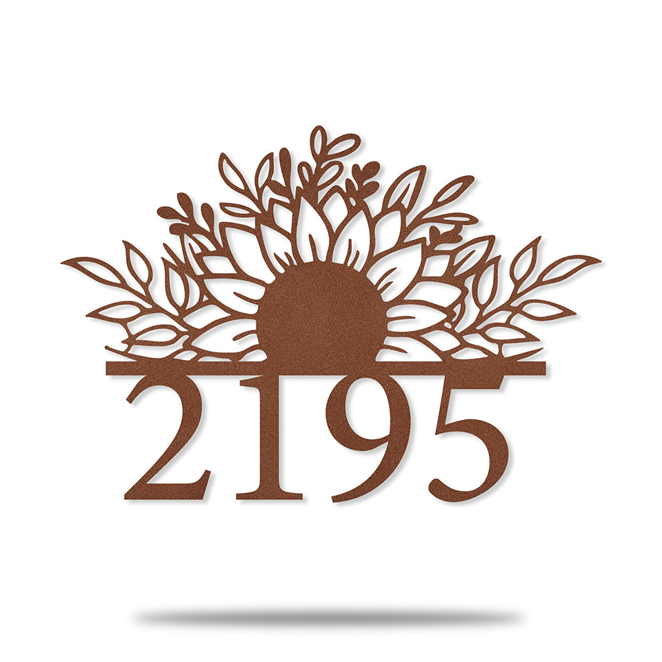 Número Residencial Florido