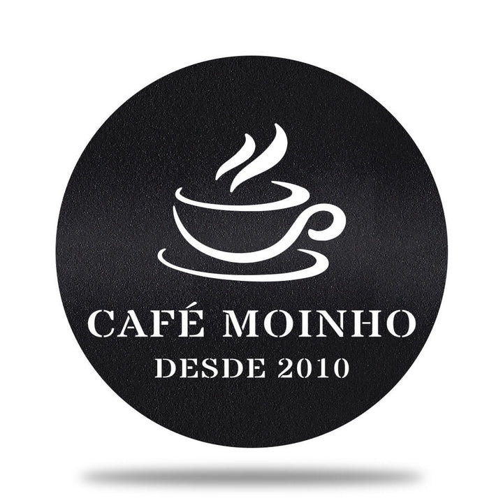 Placa Metal Café