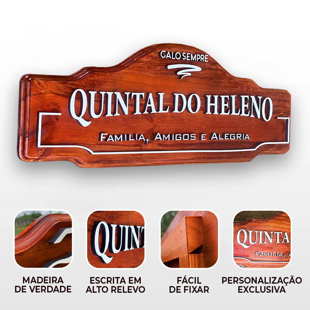 Placa Bar Personalizada