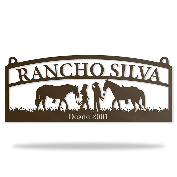 Placa Rural Estilo Country