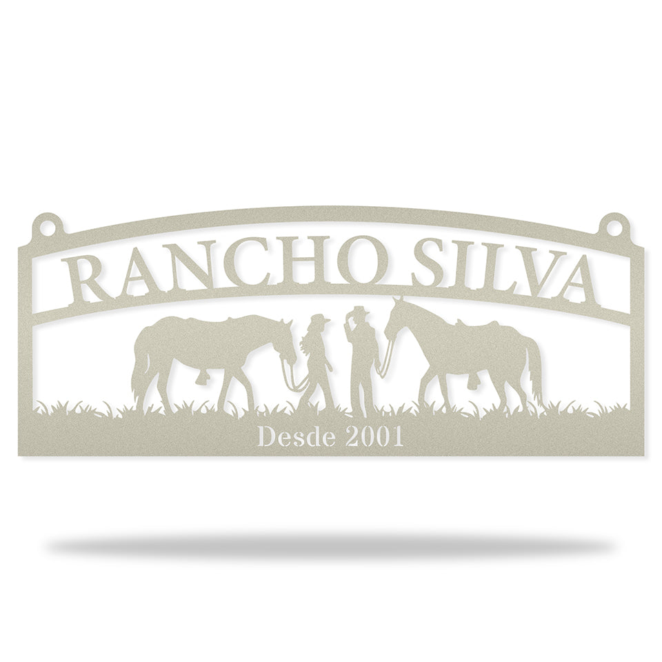 Placa Rural Estilo Country